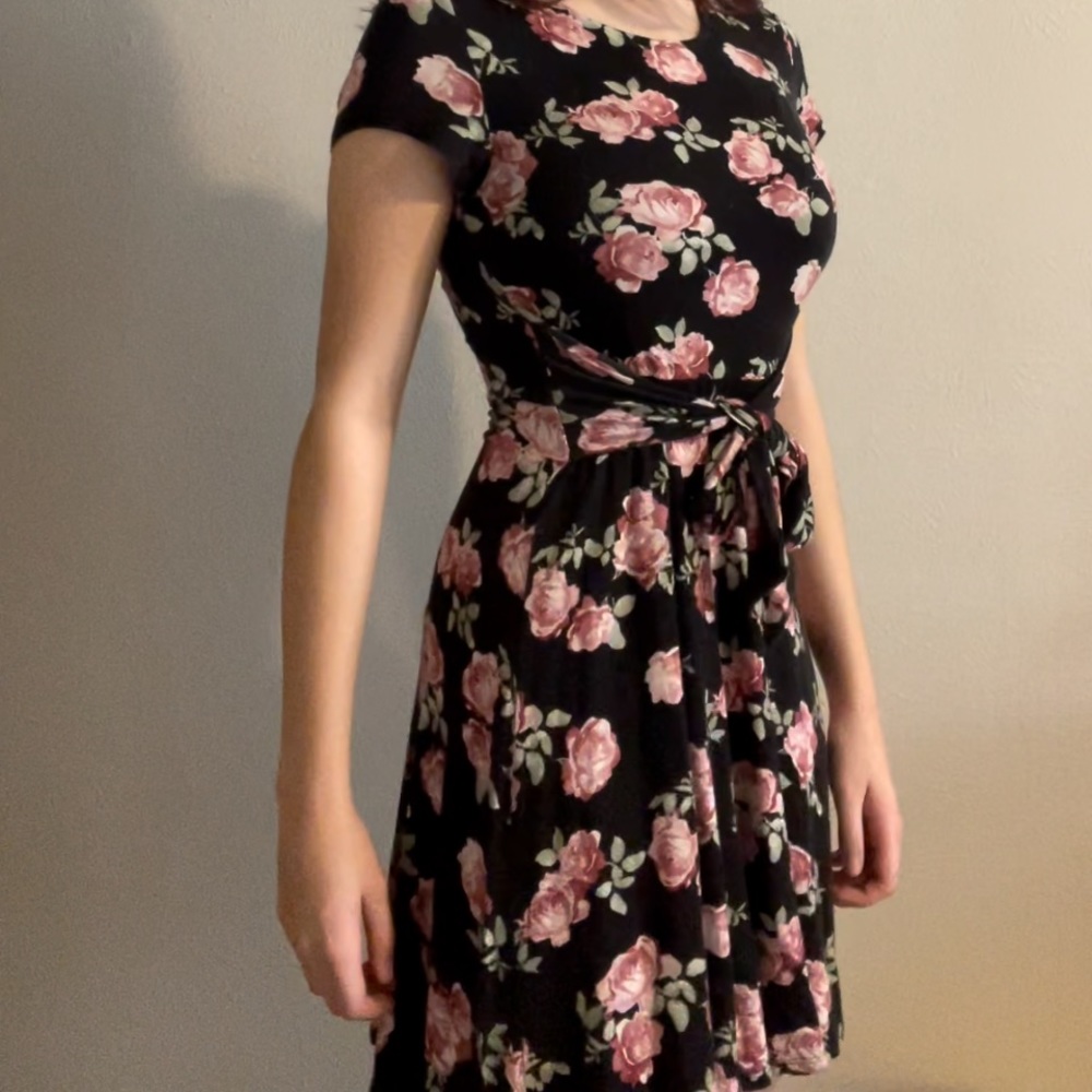 Black Floral Dress